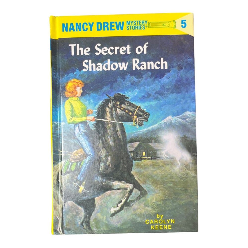 Nancy Drew # 5 The Secret of Shadow Ranch Hardcover 1993 Carolyn Keene